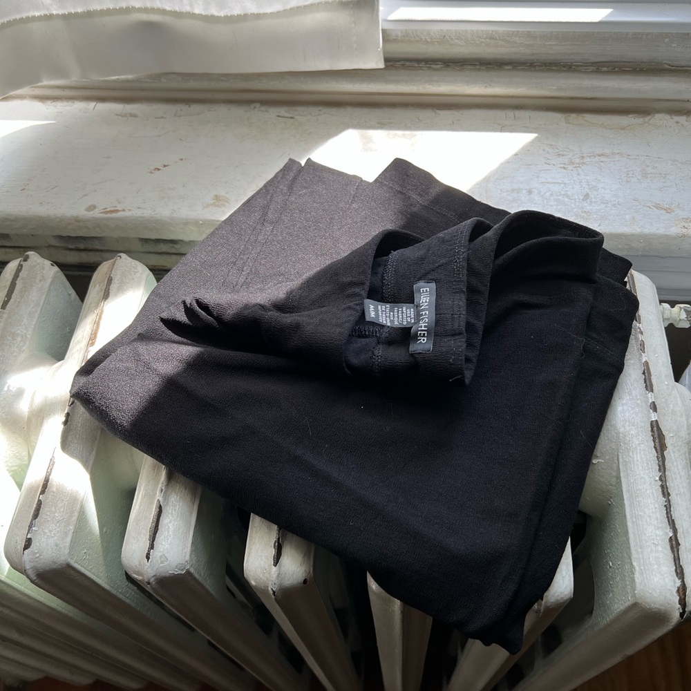 NWOT — Eileen Fisher Washable Stretch Crepe Pant in Black - Picture 6 of 6